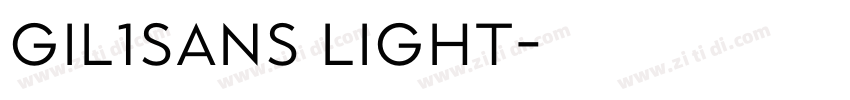 Gil1Sans Light字体转换